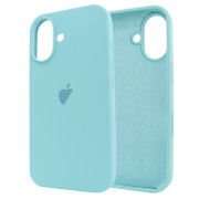 Чохол для iPhone 16 Silicone Case FULL (№21 Sea Blue)