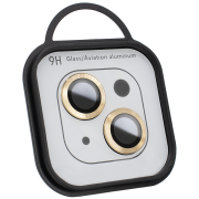Захисне скло на камеру Metal Classic (iPhone 15 / 15 Plus, Gold)