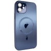 Чохол для iPhone 12 - AG Titanium Case with MagSafe із захистом камери матовий Blue