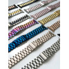 Стальний ремінець Stainless Steel Braslet 3 Beads на Apple Watch (42mm, 44mm, 45mm, 46mm, 49mm Blue)