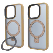 Чохол для iPhone 15 Pro Max: Nofelet MATT Ring Case MagSafe — Gold