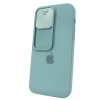 Чохол для iPhone 14 Pro Silicone with Logo Hide Camera Pine Green