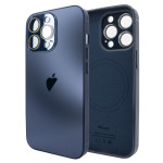 Чохол для iPhone 15 Pro AG Titanium Case 2.0 - MagSafe & Microfiber - Blue Чохол для iPhone 15 Pro AG Titanium Case 2.0 - MagSafe & Microfiber - Blue