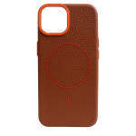 Grain Silicone MagSafe Case (iPhone 12/12 Pro, Saddle Brown)
