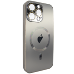 Чохол для iPhone 15 Pro - AG Titanium Case with MagSafe із захистом камери матовий Gray Чохол для iPhone 15 Pro - AG Titanium Case with MagSafe із захистом камери матовий Gray