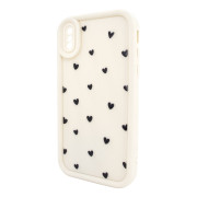 Чохол для iPhone X/XS – Pretty Things "Little Hearts – White"