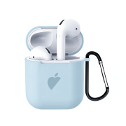 Чохол на AirPods 1 | 2 LOGO (Sky Blue)