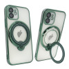 Чохол для iPhone 12 Clear Shining Holder with MagSafe Green