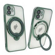 Чохол для iPhone 12 Clear Shining Holder with MagSafe Green