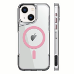 Чохол для iPhone 14 NewZone Сlear Case with MagSafe - Pink