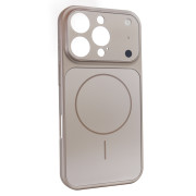 Чохол Nofelet AG Glass Case with MagSafe (iPhone 16 Pro, Desert Gold)