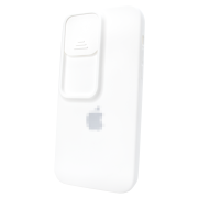 Чохол для iPhone 14 Pro Silicone with Logo Hide Camera White