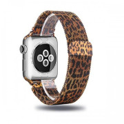Металічний ремінець Milanese Loop Apple Watch (38/40/41mm + [42mm Series 10/11], Leopard Bronze)