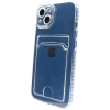 Чохол прозорий Card Holder для iPhone 14 з карманом для карти
