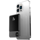 Безпровідний магнітний павербанк 10000 mAh 20w Q9 для iPhone MagSafe - Graphite Black