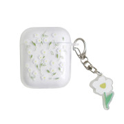 Чохол для AirPods 1/2 — Charmed Collection "Small white Flowers"