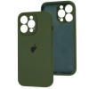 Чохол Silicone Сase для iPhone 13 Pro Max Full Camera Dark Virid