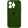 Чохол Silicone Сase для iPhone 13 Pro Max Full Camera Dark Virid