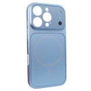 Чохол Nofelet AG Glass Case with MagSafe (iPhone 16 Pro Max, Light Blue)
