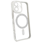 Чохол Diamond Shining Case with MagSafe (iPhone 17, Silver)