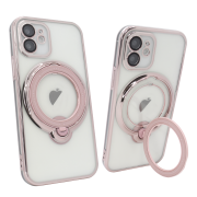 Чохол для iPhone 12 Clear Shining Holder with MagSafe Rose Gold