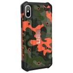 Тактичний протиударний чохол UAG Pathfinder камуфляжний на Apple iPhone X/Xs (5.8") (Orange-Green)