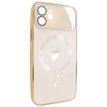 Чохол для iPhone 12 матовий NEW PC Slim with MagSafe case із захистом камери Gold Чохол для iPhone 12 матовий NEW PC Slim with MagSafe case із захистом камери Gold