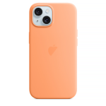 Чохол для iPhone 15 : Silicone Case MagSafe Original – Orange Sorbet Чохол для iPhone 15 : Silicone Case MagSafe Original – Orange Sorbet