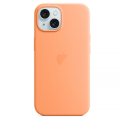 Чохол для iPhone 15 : Silicone Case MagSafe Original – Orange Sorbet
