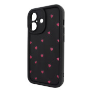 Чохол для iPhone 16 – Pretty Things "Little Hearts – Black"