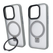 Чохол для iPhone 15 Pro Max: Nofelet MATT Ring Case MagSafe — Gray