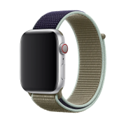 Ремінець для Apple Watch Nylon Loop (38mm, 40mm, 41mm, [42mm Series 10/11], Olive-Blue)