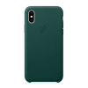 Чохол для iPhone X | Xs Leather Case PU Fir Green