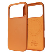 Чохол Leather Case PU with MagSafe (iPhone 17 Pro Max, Orange)