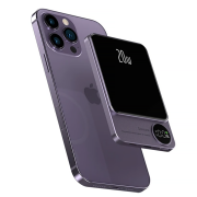Безпровідний магнітний павербанк 10000 mAh 20w Q9 для iPhone MagSafe - Purple