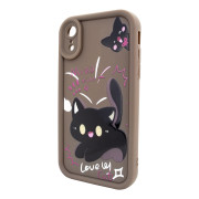 Чохол для iPhone XR – Pretty Things "Kitties – Brown"