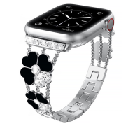 Ремінець Flower Steel Band для Apple Watch 38mm, 40mm, 41mm, [42mm Series 10/11] - Silver