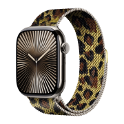 Металічний ремінець Milanese Loop Apple Watch (38/40/41mm + [42mm Series 10/11], Leopard)