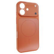 Чохол Nofelet AG Glass Case with MagSafe (iPhone 16, Orange)