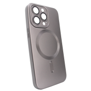Чохол матовий Matte Silicone with MagSafe для iPhone 14 Pro Max із захисними лінзами на камеру Brown