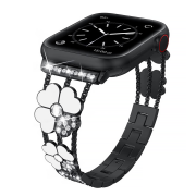 Ремінець Flower Steel Band для Apple Watch 42mm | 44mm | 45mm | 46mm | 49mm Black