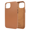 Чехол для iPhone 13 mini Leather Case PU with Magsafe Saddle Brown