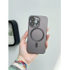 Чохол матовий Matte Silicone with MagSafe для iPhone 14 Pro Max із захисними лінзами на камеру Brown