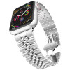 Стальний браслет Braslet 5 Beads для Apple Watch (38mm, 40mm, 41mm, [42mm Series 10/11], Silver)