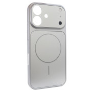 Чохол Nofelet AG Glass Case with MagSafe (iPhone 16, Silver)