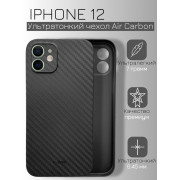 Ультратонкий чохол K-Doo Air Carbon для iPhone 12 Black