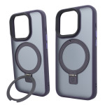 Чохол для iPhone 15: Nofelet MATT Ring Case MagSafe — Deep Purple
