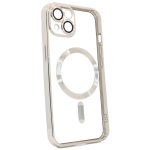Чохол Shining with MagSafe на iPhone 14 із захисними лінзами на камеру Silver Чохол Shining with MagSafe на iPhone 14 із захисними лінзами на камеру Silver
