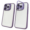 Чохол для iPhone 13 Pro Guard Stand Camera Lens з лінзами та підставкою Deep Purple