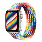 Монобраслет на Apple Watch Braided Solo Loop (Rainbow, 38mm, 40mm, 41mm, [42mm Series 10/11], M)